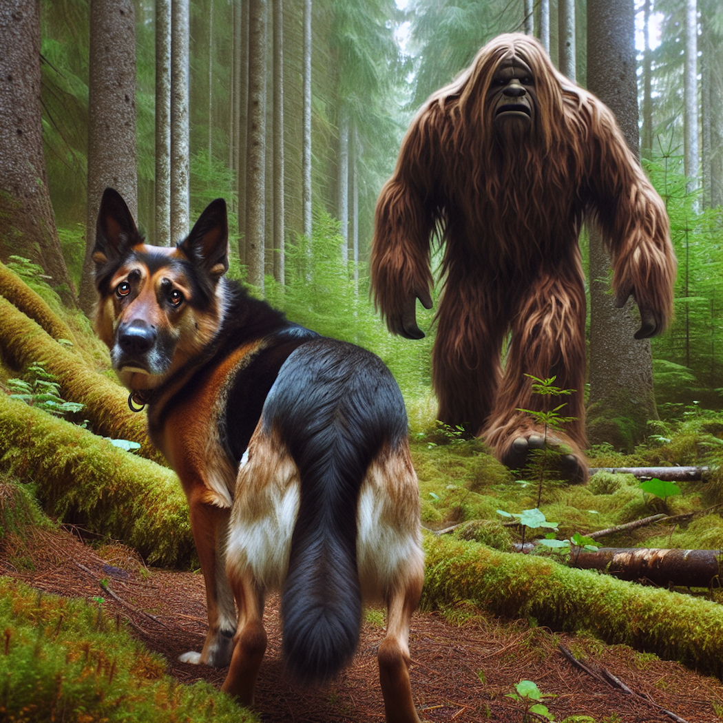 David V tells his amazing tale of how and why his big dog's afraid of Bigfoot. 